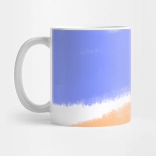 Orange blue purple watercolor art Mug